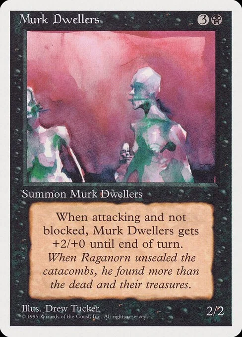 Murk Dwellers, carta Magic di tipo Creature — Zombie illustrata da Drew Tucker
