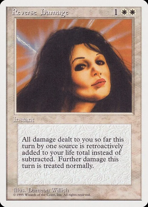 Reverse Damage, carta Magic di tipo Instant illustrata da Dameon Willich