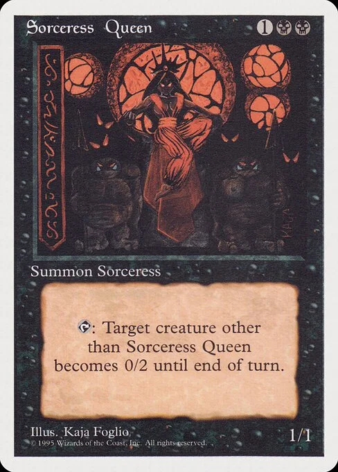 Sorceress Queen, carta Magic di tipo Creature — Human Wizard Sorcerer illustrata da Kaja Foglio