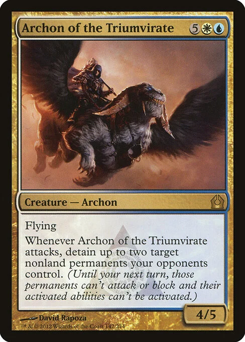 Archon of the Triumvirate, carta Magic di tipo Creature — Archon illustrata da David Rapoza