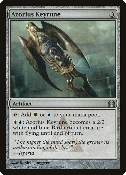 Azorius Keyrune, carta Magic di tipo Artifact illustrata da Daniel Ljunggren