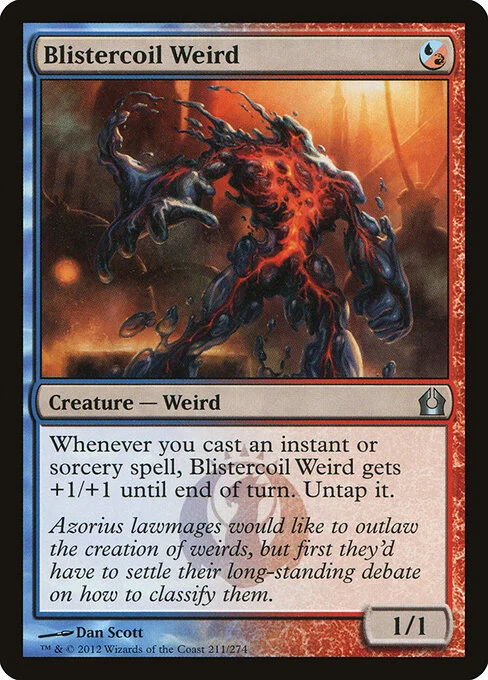Blistercoil Weird, carta Magic di tipo Creature — Weird illustrata da Dan Murayama Scott