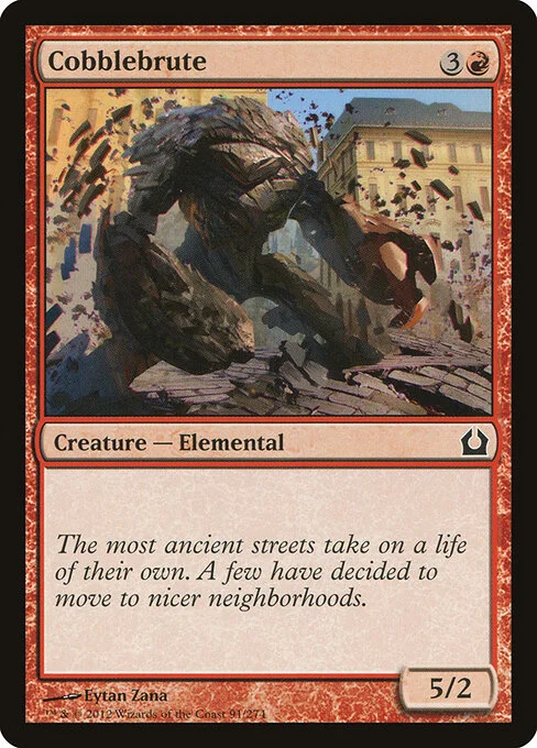Cobblebrute, carta Magic di tipo Creature — Elemental illustrata da Eytan Zana