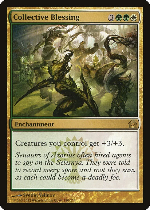 Collective Blessing, carta Magic di tipo Enchantment illustrata da Svetlin Velinov