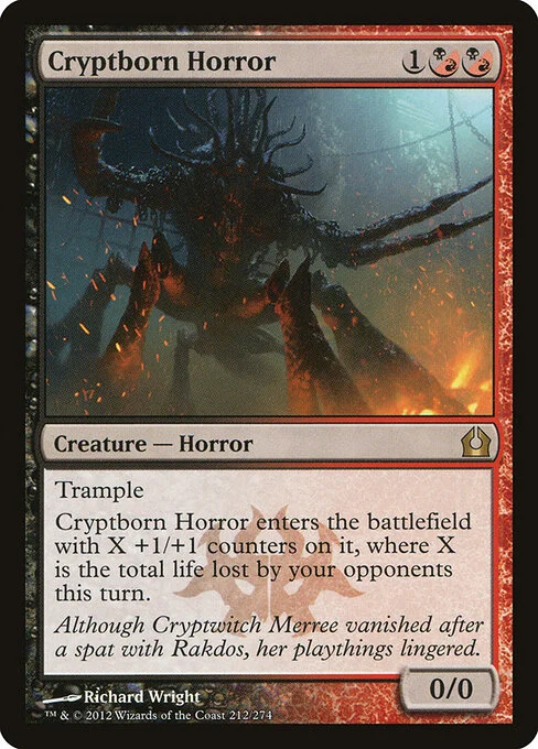 Cryptborn Horror, carta Magic di tipo Creature — Horror illustrata da Richard Wright