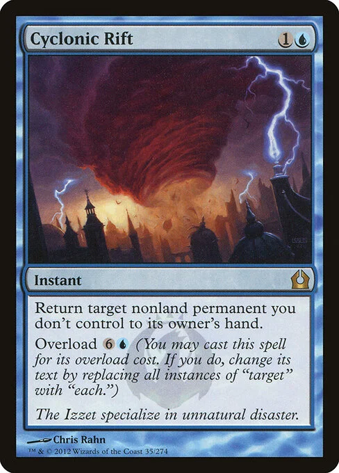 Cyclonic Rift, carta Magic di tipo Instant illustrata da Chris Rahn