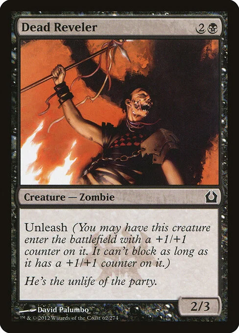 Dead Reveler, carta Magic di tipo Creature — Zombie illustrata da David Palumbo