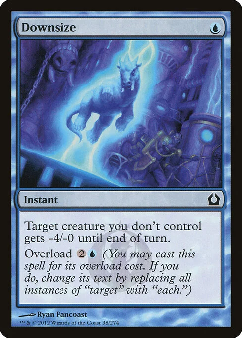 Downsize, carta Magic di tipo Instant illustrata da Ryan Pancoast