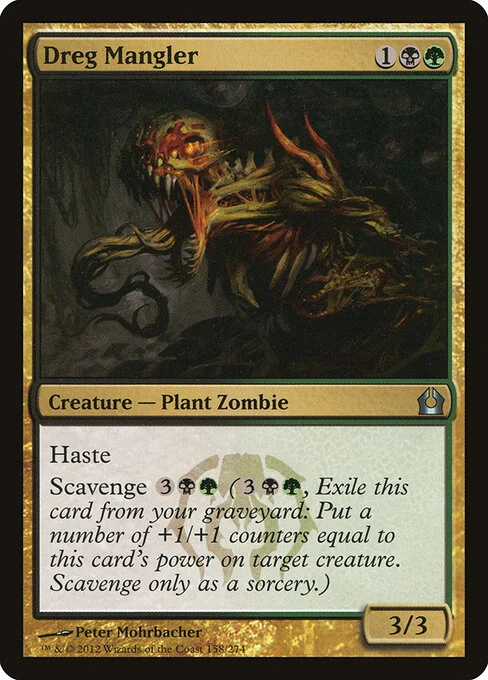 Dreg Mangler, carta Magic di tipo Creature — Plant Zombie illustrata da Peter Mohrbacher