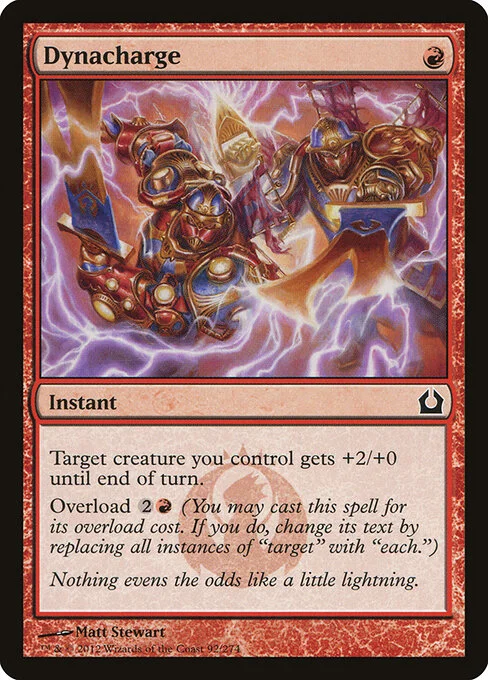 Dynacharge, carta Magic di tipo Instant illustrata da Matt Stewart