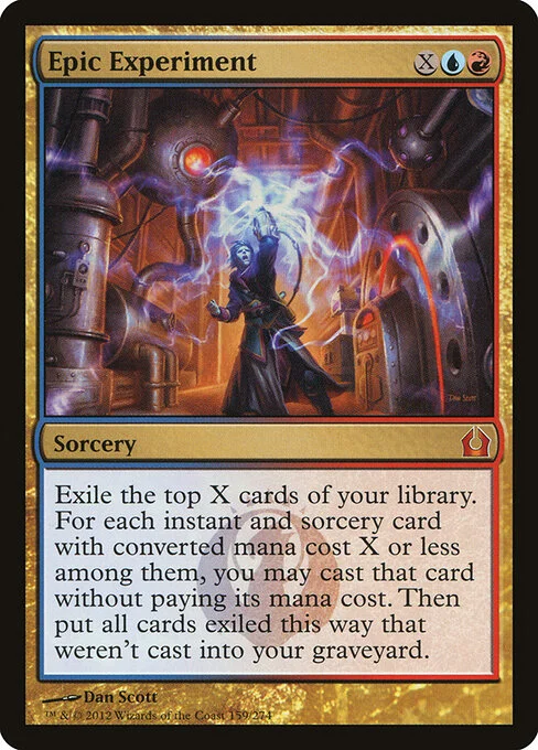 Epic Experiment, carta Magic di tipo Sorcery illustrata da Dan Murayama Scott