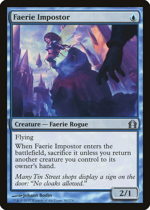 Faerie Impostor, carta Magic di tipo Creature — Faerie Rogue illustrata da Johann Bodin