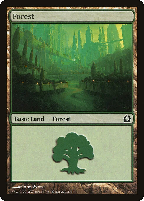 Forest, carta Magic di tipo Basic Land — Forest illustrata da John Avon