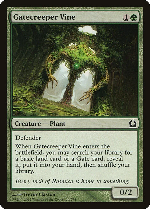 Gatecreeper Vine, carta Magic di tipo Creature — Plant illustrata da Trevor Claxton