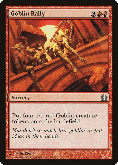 Goblin Rally, carta Magic di tipo Sorcery illustrata da Nic Klein