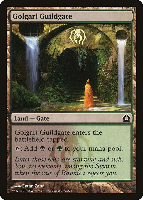 Golgari Guildgate, carta Magic di tipo Land — Gate illustrata da Eytan Zana
