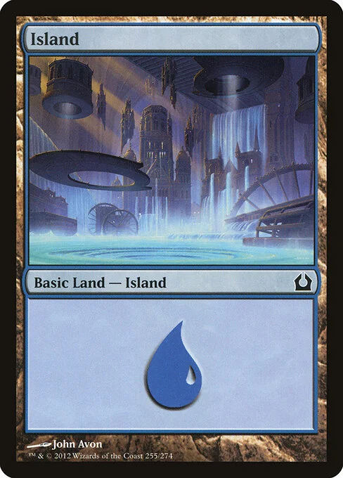 Island, carta Magic di tipo Basic Land — Island illustrata da John Avon