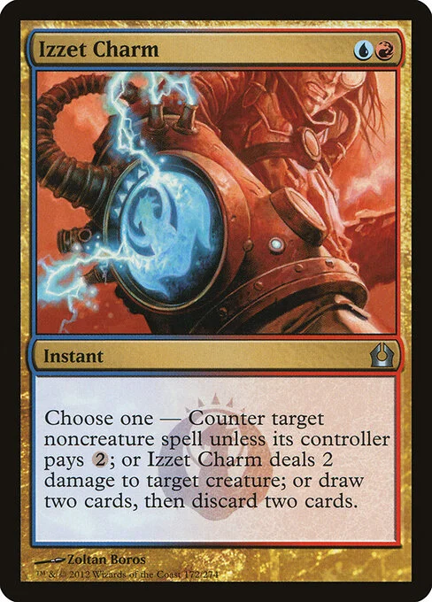 Izzet Charm, carta Magic di tipo Instant illustrata da Zoltan Boros