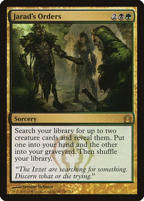 Jarad's Orders, carta Magic di tipo Sorcery illustrata da Svetlin Velinov