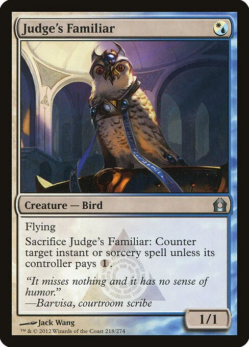 Judge's Familiar, carta Magic di tipo Creature — Bird illustrata da Jack Wang