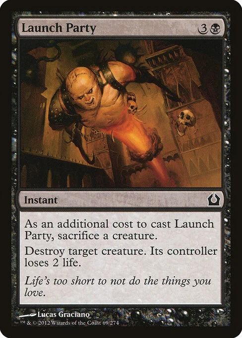 Launch Party, carta Magic di tipo Instant illustrata da Lucas Graciano