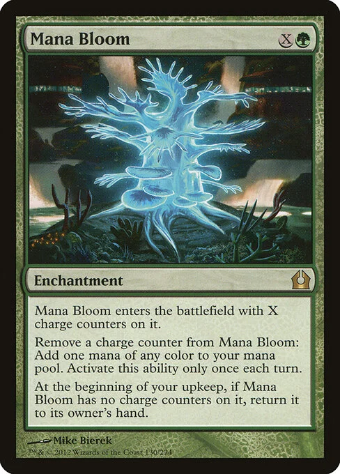 Mana Bloom, carta Magic di tipo Enchantment illustrata da Mike Bierek