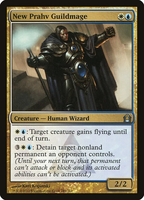 New Prahv Guildmage, carta Magic di tipo Creature — Human Wizard illustrata da Karl Kopinski