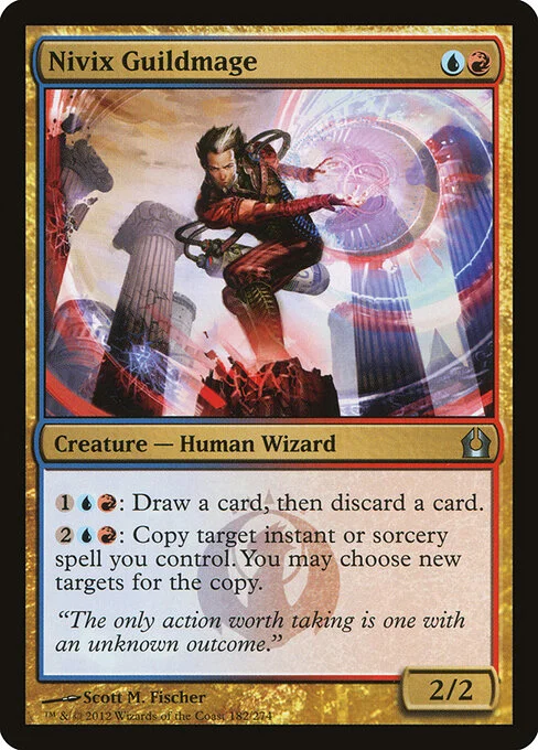 Nivix Guildmage, carta Magic di tipo Creature — Human Wizard illustrata da Scott M. Fischer