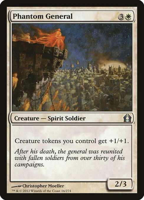 Phantom General, carta Magic di tipo Creature — Spirit Soldier illustrata da Christopher Moeller