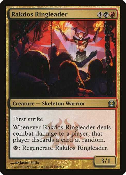 Rakdos Ringleader, carta Magic di tipo Creature — Skeleton Warrior illustrata da Jason Felix