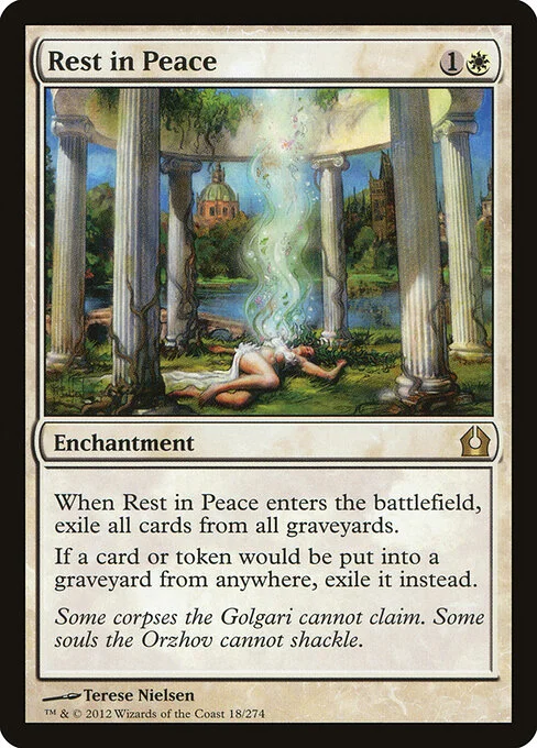 Rest in Peace, carta Magic di tipo Enchantment illustrata da Terese Nielsen