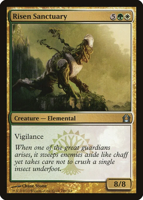Risen Sanctuary, carta Magic di tipo Creature — Elemental illustrata da Chase Stone