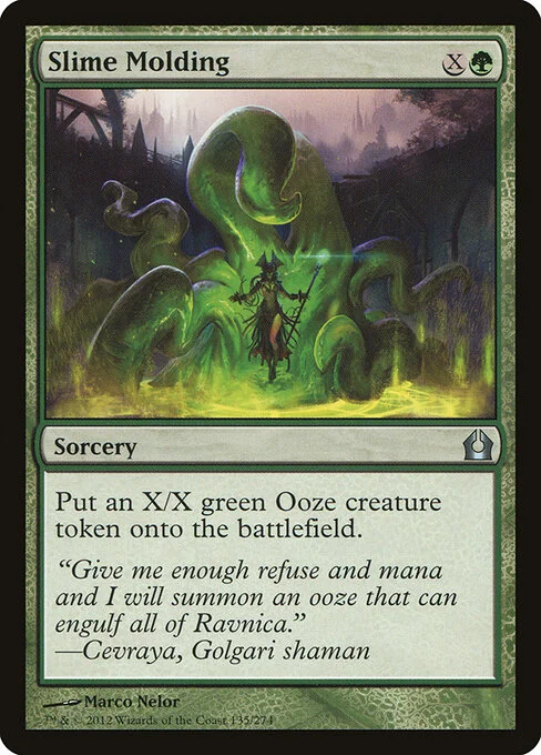Slime Molding, carta Magic di tipo Sorcery illustrata da Marco Nelor