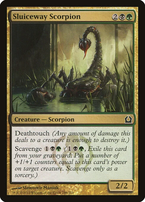 Sluiceway Scorpion, carta Magic di tipo Creature — Scorpion illustrata da Slawomir Maniak