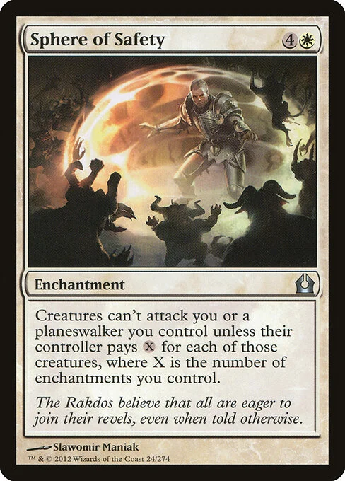 Sphere of Safety, carta Magic di tipo Enchantment illustrata da Slawomir Maniak