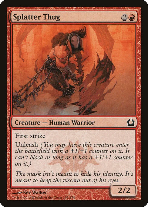 Splatter Thug, carta Magic di tipo Creature — Human Warrior illustrata da Kev Walker