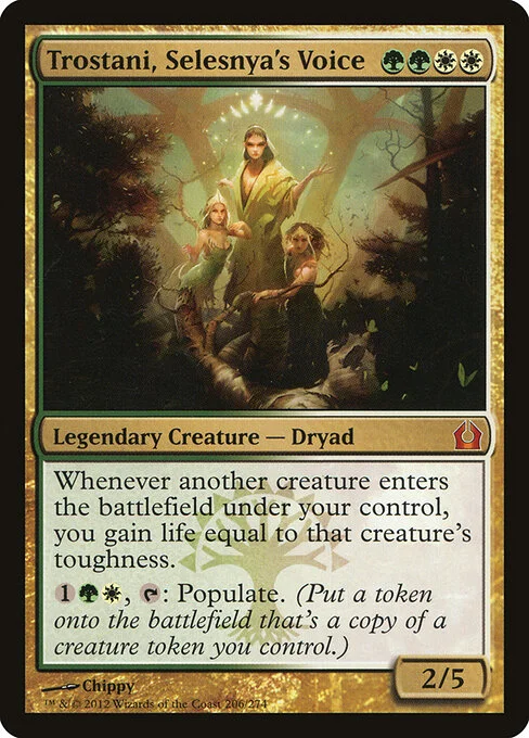 Trostani, Selesnya's Voice, carta Magic di tipo Legendary Creature — Dryad illustrata da Chippy