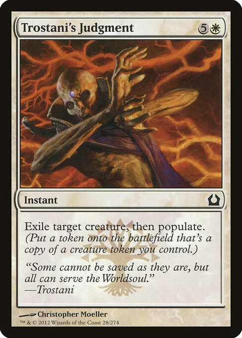 Trostani's Judgment, carta Magic di tipo Instant illustrata da Christopher Moeller