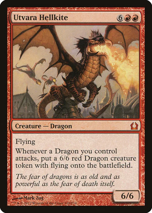 Utvara Hellkite, carta Magic di tipo Creature — Dragon illustrata da Mark Zug