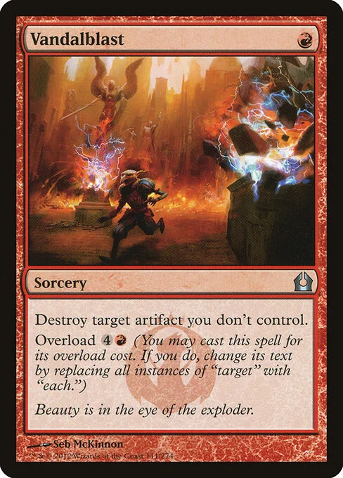 Vandalblast, carta Magic di tipo Sorcery illustrata da Seb McKinnon