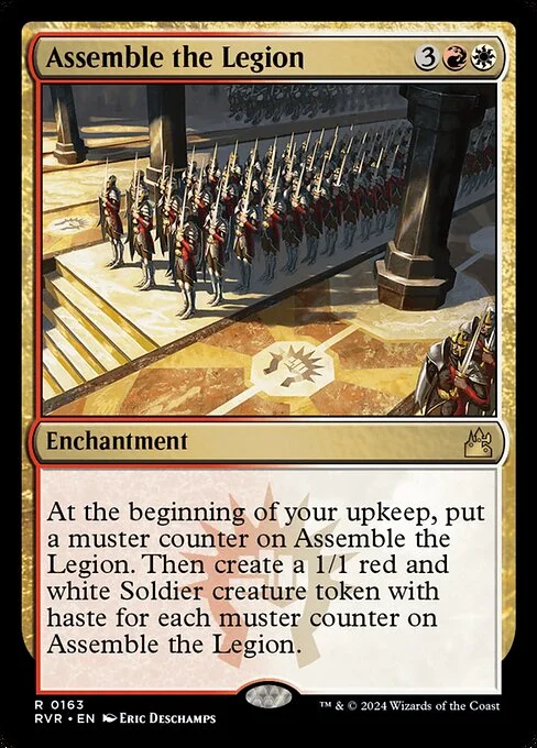 Assemble the Legion, carta Magic di tipo Enchantment illustrata da Eric Deschamps
