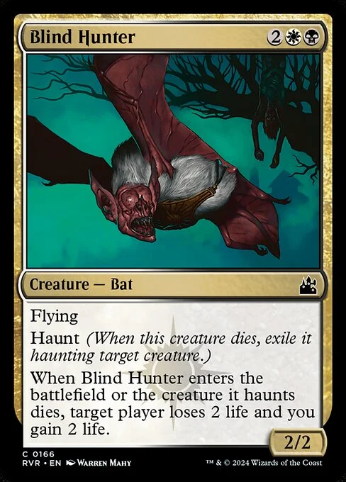 Blind Hunter, carta Magic di tipo Creature — Bat illustrata da Warren Mahy