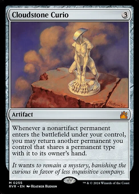 Cloudstone Curio, carta Magic di tipo Artifact illustrata da Heather Hudson