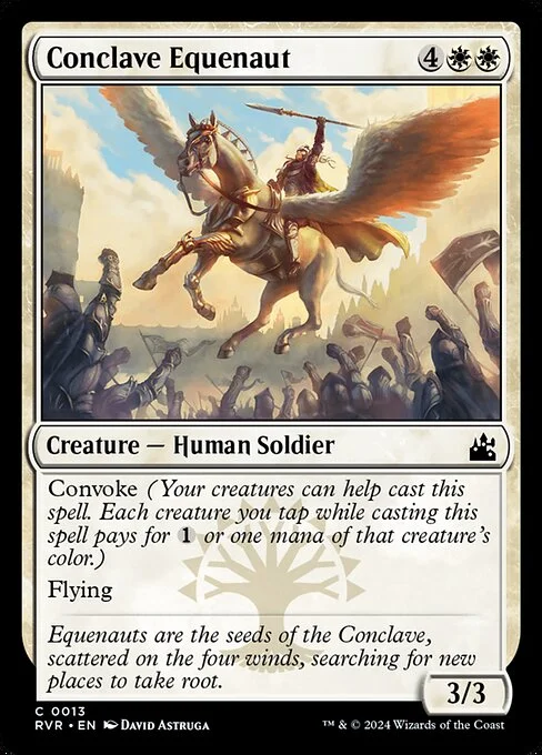 Conclave Equenaut, carta Magic di tipo Creature — Human Soldier illustrata da David Astruga