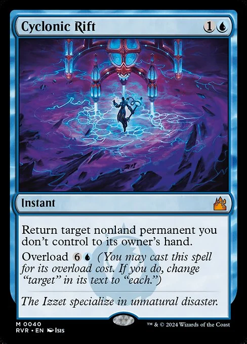 Cyclonic Rift, carta Magic di tipo Instant illustrata da Isis