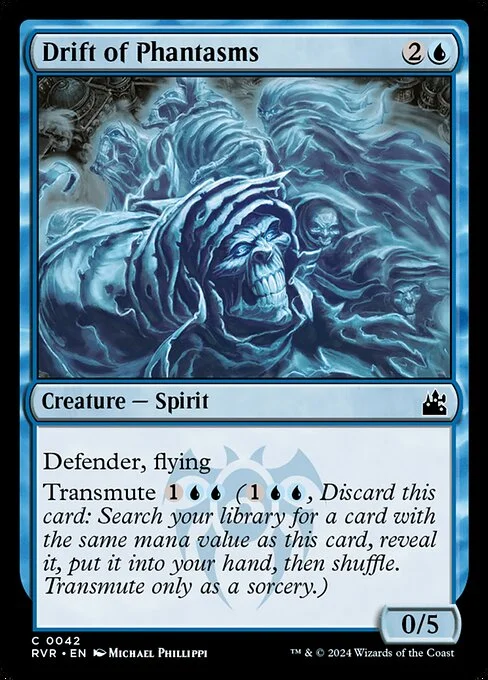 Drift of Phantasms, carta Magic di tipo Creature — Spirit illustrata da Michael Phillippi