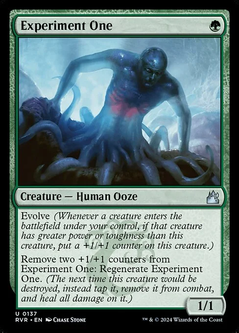 Experiment One, carta Magic di tipo Creature — Human Ooze illustrata da Chase Stone