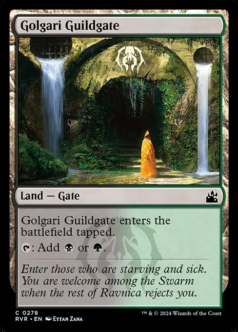 Golgari Guildgate, carta Magic di tipo Land — Gate illustrata da Eytan Zana