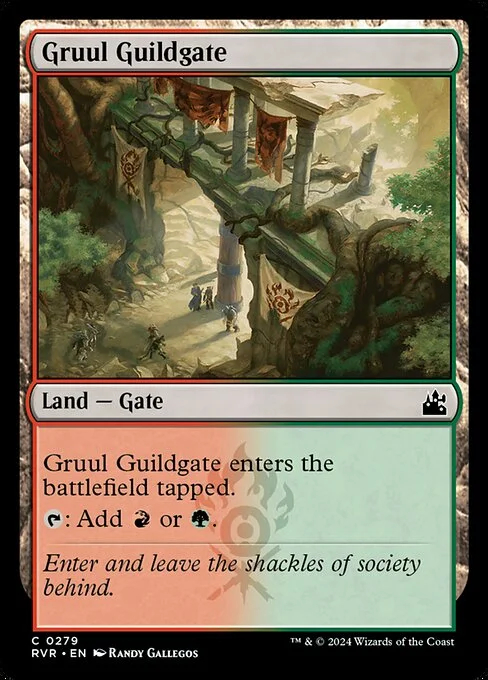 Gruul Guildgate, carta Magic di tipo Land — Gate illustrata da Randy Gallegos