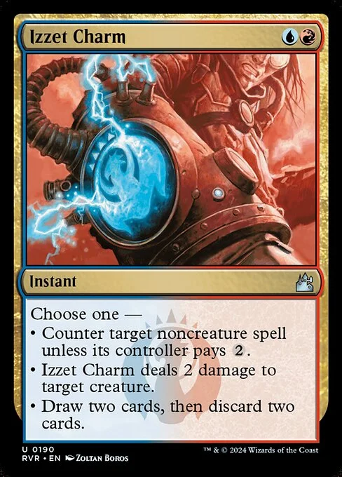Izzet Charm, carta Magic di tipo Instant illustrata da Zoltan Boros
